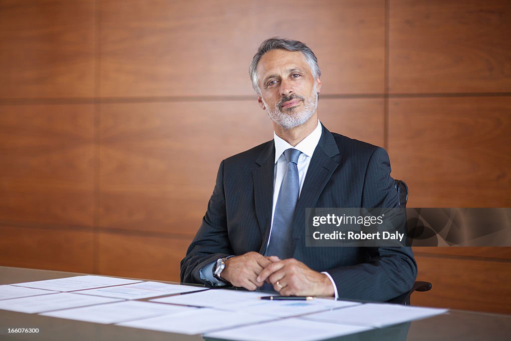 Portrait of  smiling businessman
