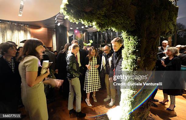 General view of atmosphere during the "T: The New York Times Style Magazine" garden party at the Bulgari Hotel on April 8, 2013 in Milan, Italy.