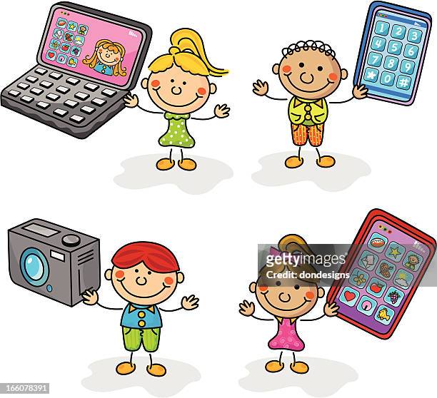 Technology Kids High-Res Vector Graphic - Getty Images