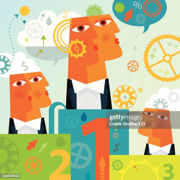 work division winners - eye reflection stock illustrations