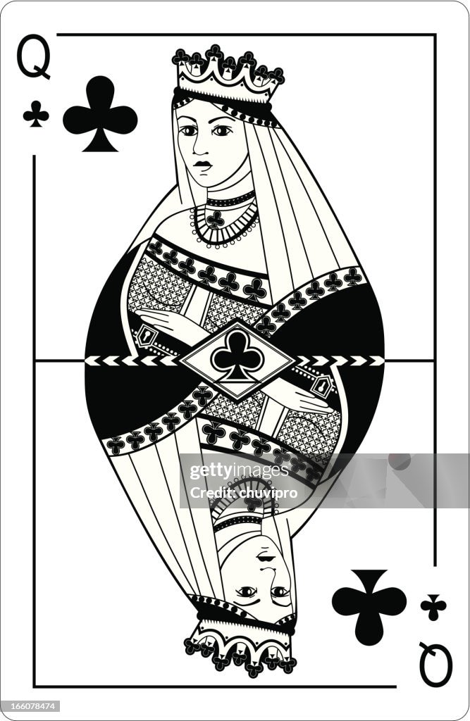 Queen of clubs.