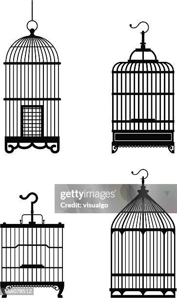 bird cage - birdcage stock illustrations