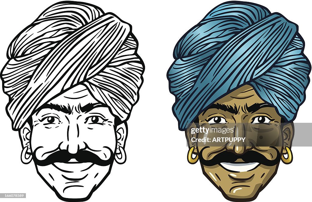 Indian Man In Turban