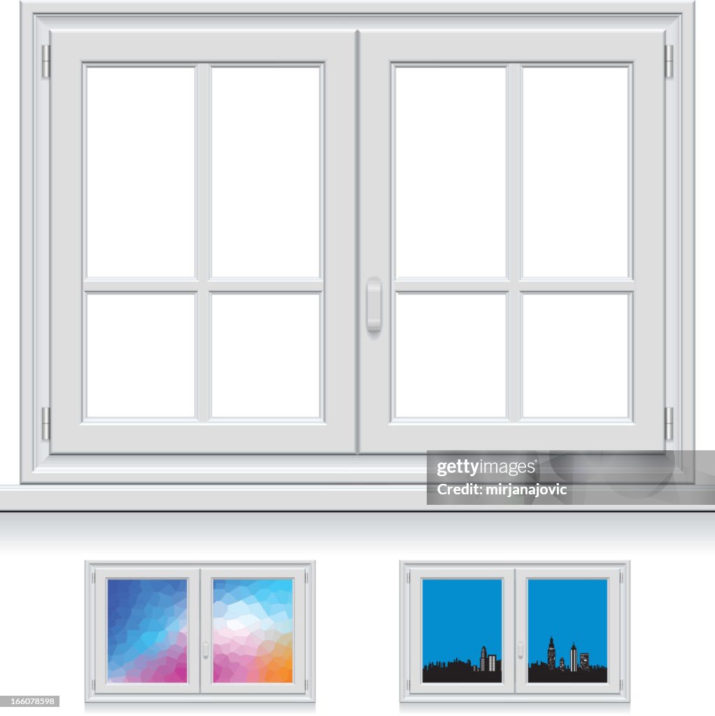 Ventana de plástico
