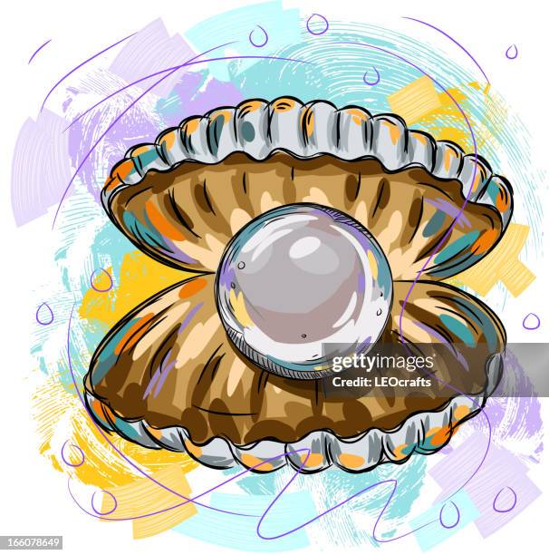 beautiful pearl - pearl jewellery stock illustrations