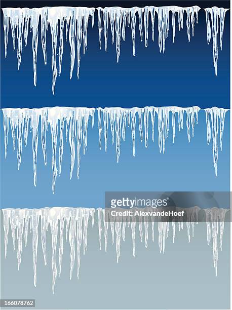detailed icicles on blue and gray background - icicle 幅插畫檔、美工圖案、卡通及圖標