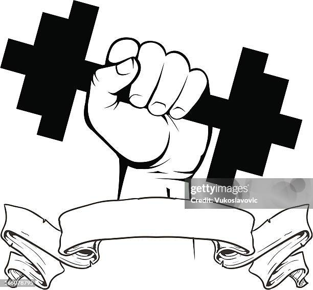 weight lifting. - man lifting heavy object stock illustrations