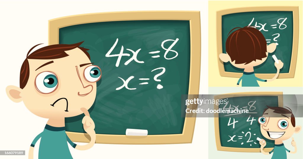 Solving Math Problems High-Res Vector Graphic - Getty Images