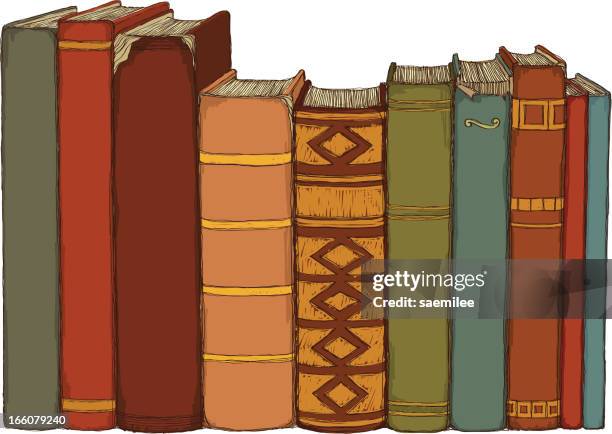 books - bookshelf stock illustrations