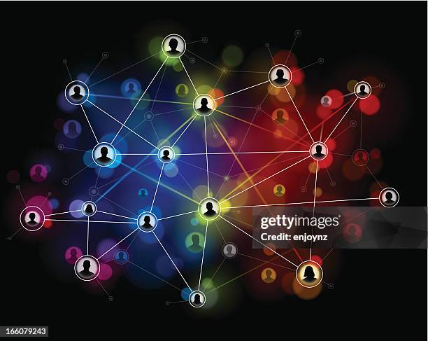 technology network background - synapse stock illustrations