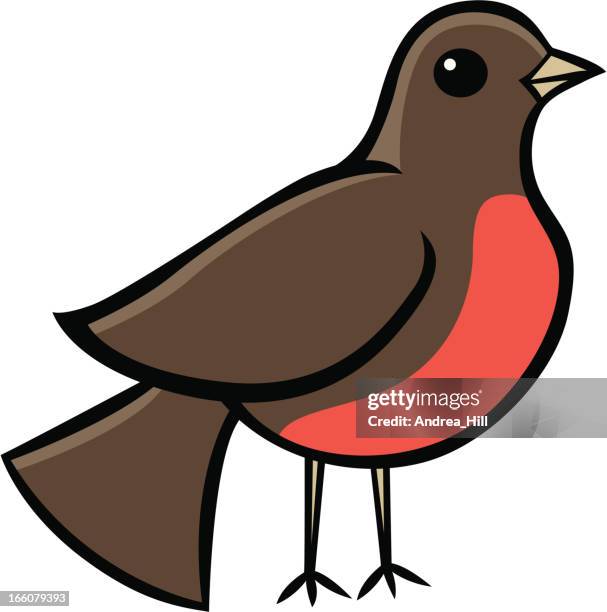 robin icon - american robin stock illustrations