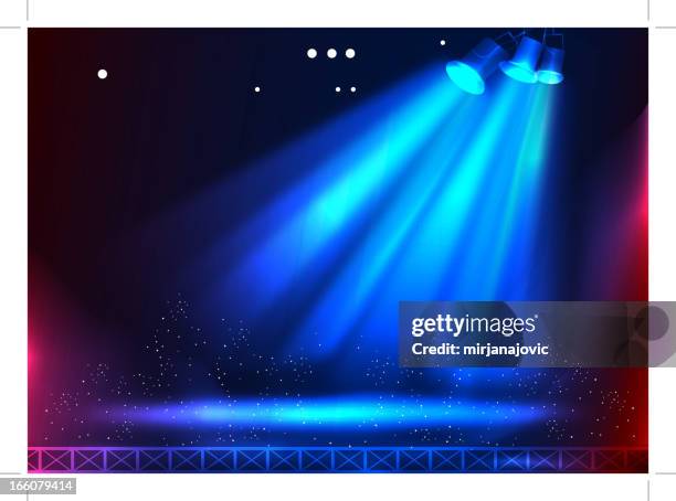 ilustrações, clipart, desenhos animados e ícones de luz de palco - luz de palco