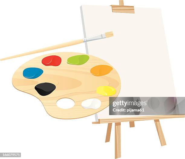 easel - easel stock illustrations