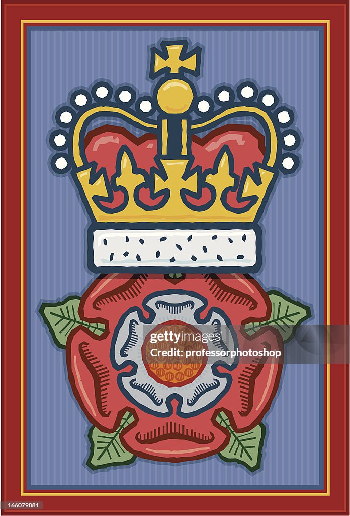 Rose y corona signo de Pub