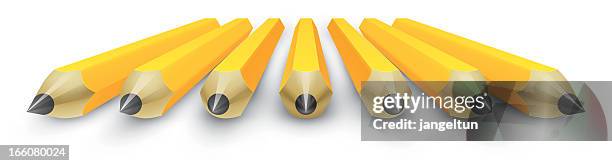 pencils - office perspective stock illustrations