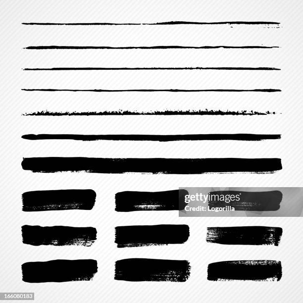 grunge brush strokes - striped 幅插畫檔、美工圖案、卡通及圖標