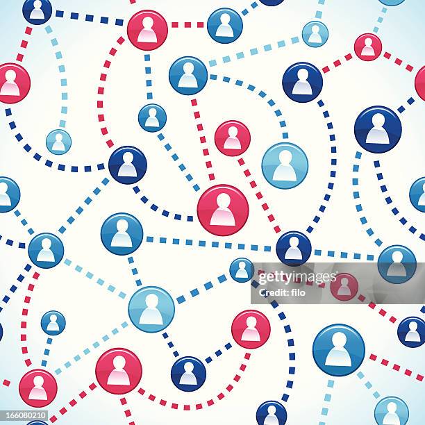 seamless social networking - ice breaker stock illustrations