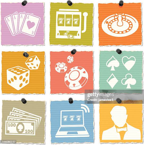 casino-icons - roulettetisch stock-grafiken, -clipart, -cartoons und -symbole