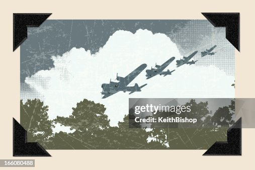 World War Two - Air Raid Background World War Two - Air Raid Background