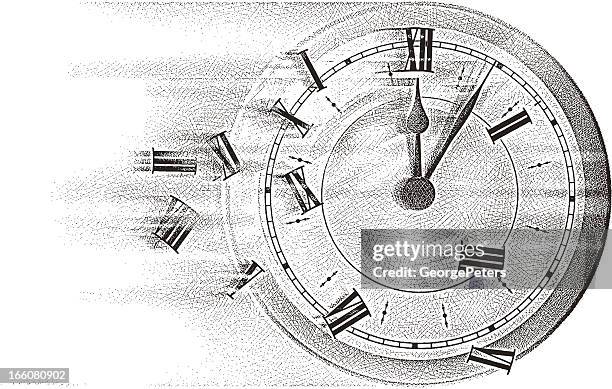 ilustraciones, imágenes clip art, dibujos animados e iconos de stock de el tiempo vuela - time travel