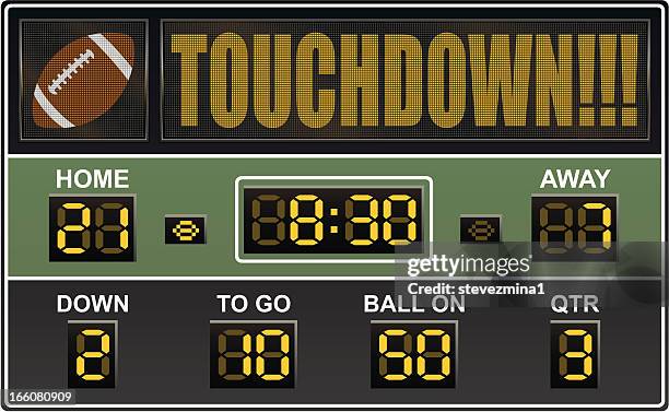 illustrations, cliparts, dessins animés et icônes de tableau de football - ballon de football américain