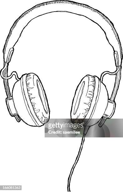headphones - headphones stock illustrations