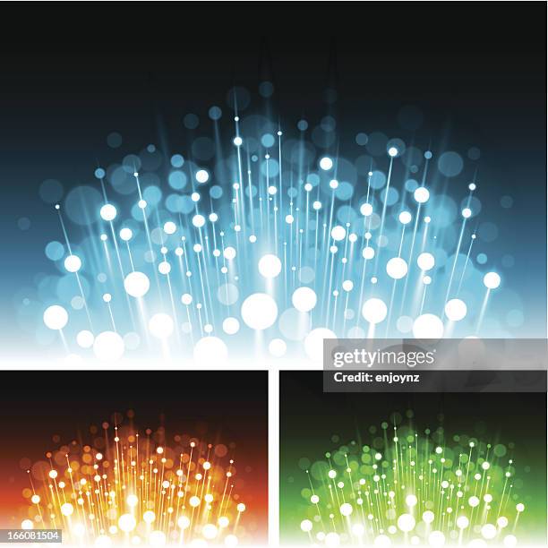 abstract candles vector background - fiber optic light stock illustrations