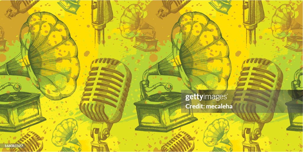 Retro Music Pattern Retro Music Design High-Res Vector Graphic - Getty Images
