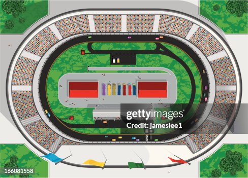 Stock Car Race Track Stock Car Race Track