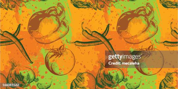 vegetable grunge design - tomato vector stock illustrations