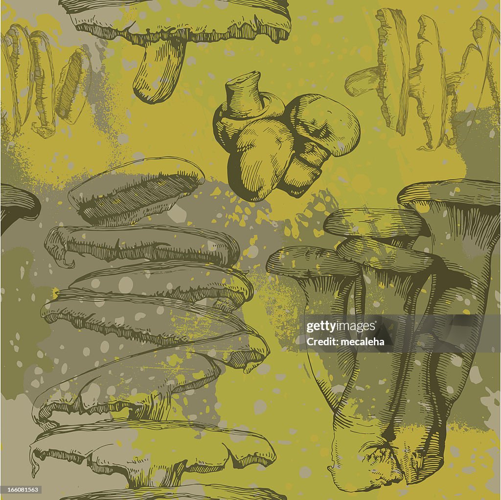 Mushroom Grunge Design