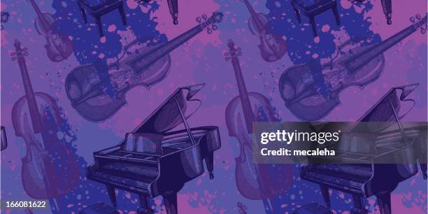 musical design - cello stock illustrations