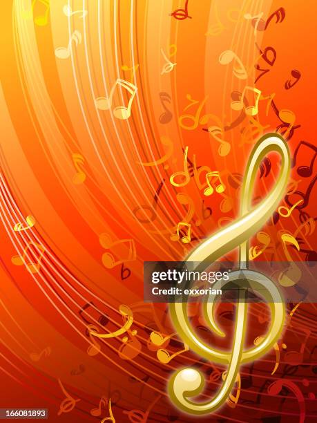 music background - quarter note stock illustrations