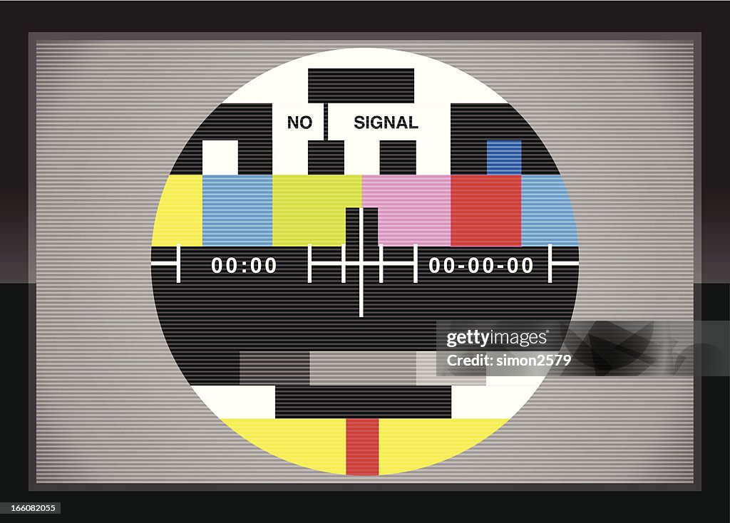 Line Test On Schreen Television Test Screen In Case High-Res Vector Graphic - Getty Images