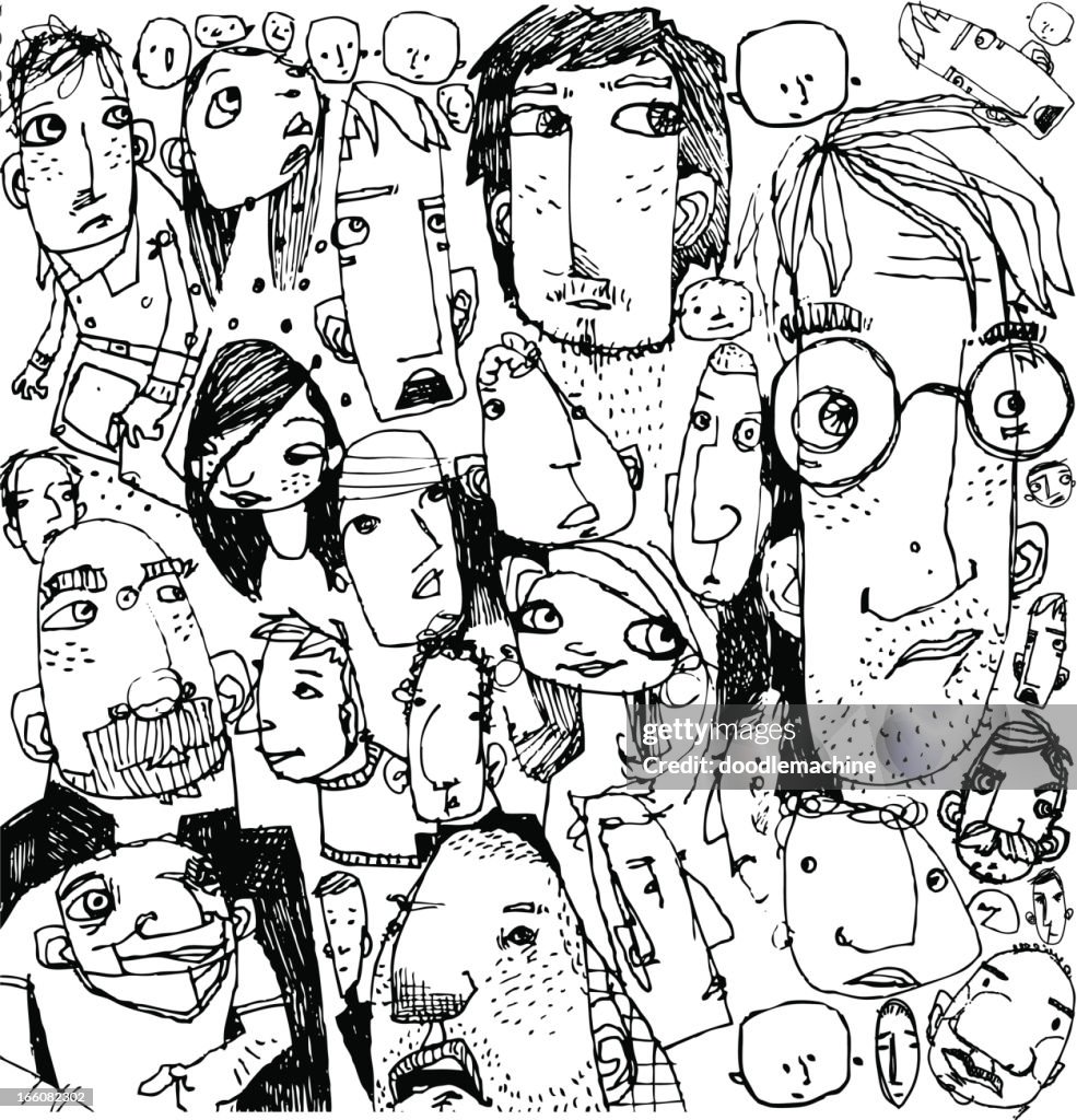 Gesichter-Hintergrund