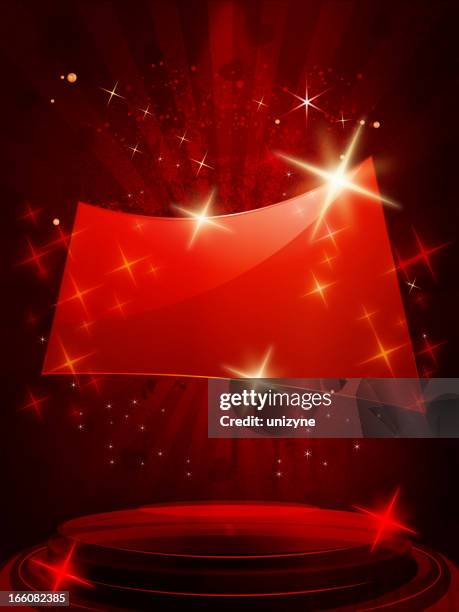 grunge background with glossy display and stage - the variety club showbiz awards inside stock illustrations