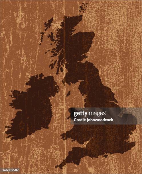 peeling paint uk map - exfoliating texture stock illustrations