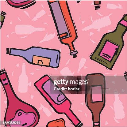 Bottle Seamless Pattern Bottle Seamless Pattern