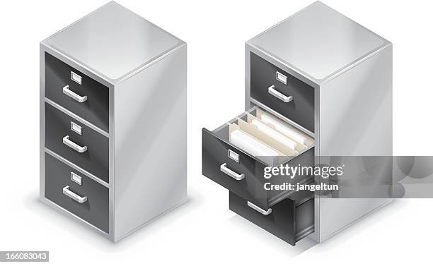 file cabinet - filing cabinet stock illustrations