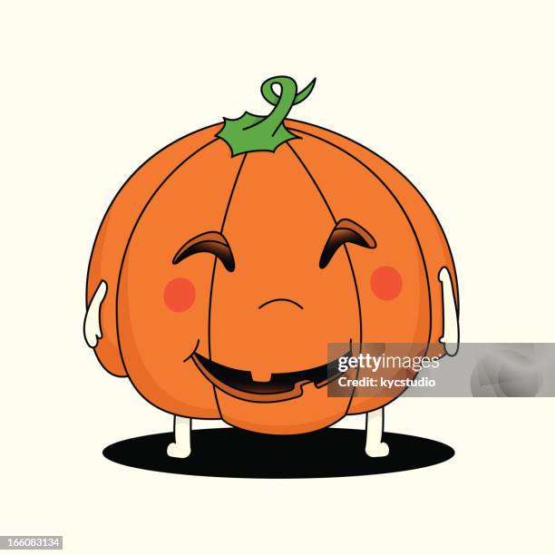 halloween baby jack o' lantern - smiley face background stock illustrations