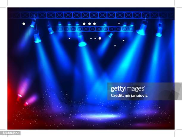 stage light - stage lights stock illustrations