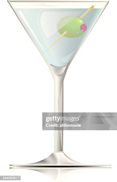 martini - vermouth stock illustrations