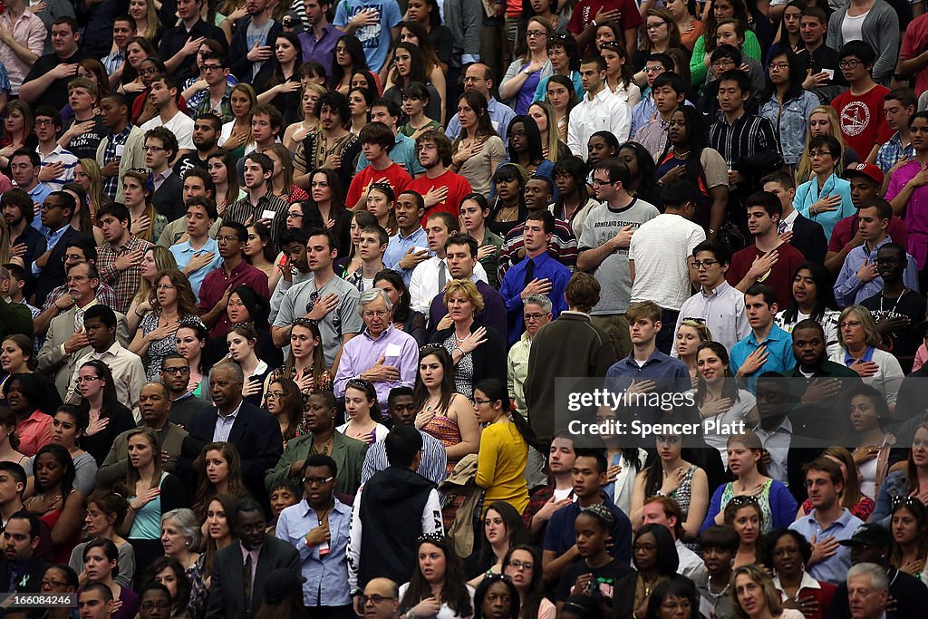 Obama Travels To Connecticut To Advocate Passing Of Stricter Gun Laws