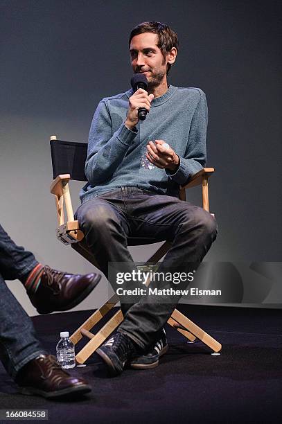 Director Malik Bendjelloul of the Oscar-winning documentary "Searching for Sugar Man" attends Meet The Filmmaker at the Apple Store Soho on April 8,...