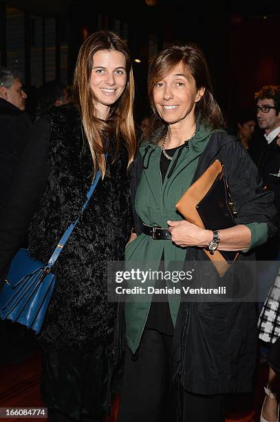 Carolina Castiglioni and Consuelo Castiglioni attend the "T: The New York Times Style Magazine" garden party at the Bulgari Hotel on April 8, 2013 in...