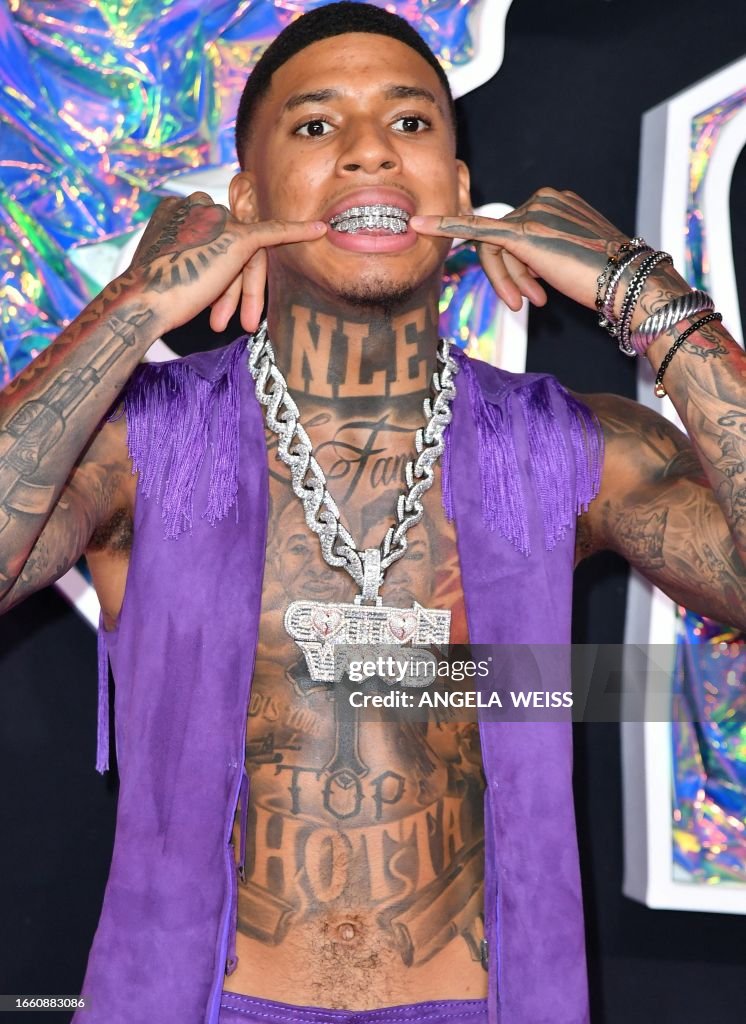 Rapper Nle US rapper NLE Choppa arrives for the MTV Video Music Awards at the ...