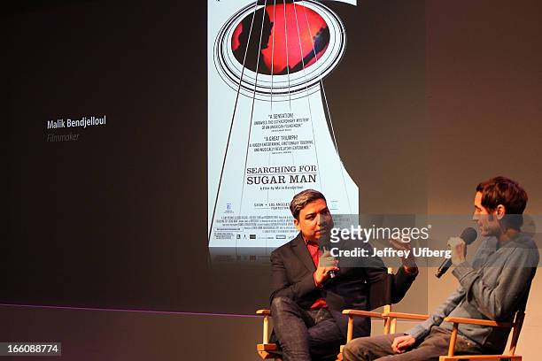 Filmmaker Malik Bendjelloul attends Meet The Filmmaker at the Apple Store Soho on April 8, 2013 in New York City.