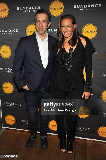 Designers Kenneth Cole and Donna Karan attend the Celebrate Sundance Institute benefit for its Theatre Program, supported by CÎROC Vodka at the...