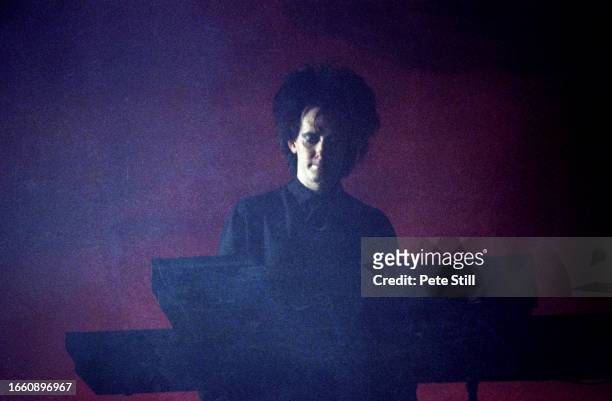 Keyboard player Roger O'Donnell of English rock band The Cure performs on stage at Wembley Arena on July 23rd 1989 in London, United Kingdom.
