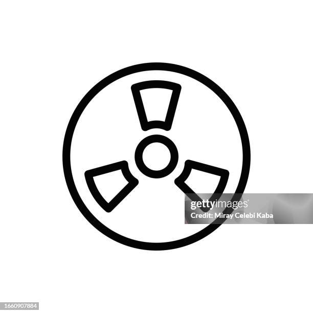 radiation line icon - ocean acidification stock illustrations